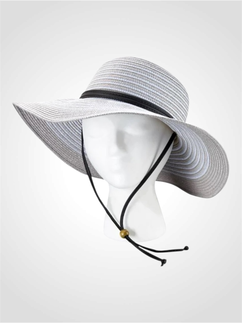 Sloggers Wide-Brim Sun Hat in Bluish Gray & Tan Medium 22.5”